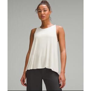 NWT Lululemon asymmetrical twist- strap tank top espresso 4 RARE AUS ONLY